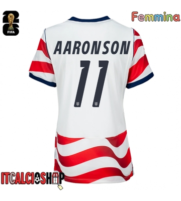Stati Uniti Brenden Aaronson #11 Prima Maglia Femmina Mondiali 2026 Manica Corta